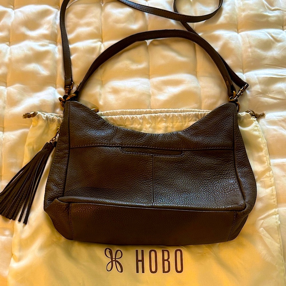 HOBO Pebbled Leather Tassel Convertible, Crossbody Hobo Bag